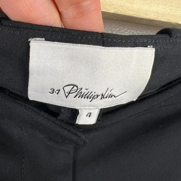 3.1 Phillip Lim Ankle Pants Size 4 Solid Black Work Office Career Professional - Picture 3 of 13